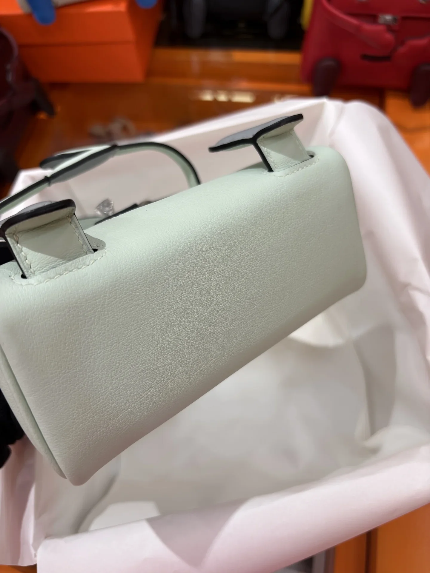 LOEWE Top Handle Bags Mint Green-Gray 16CM A350202609090303 - Image 9