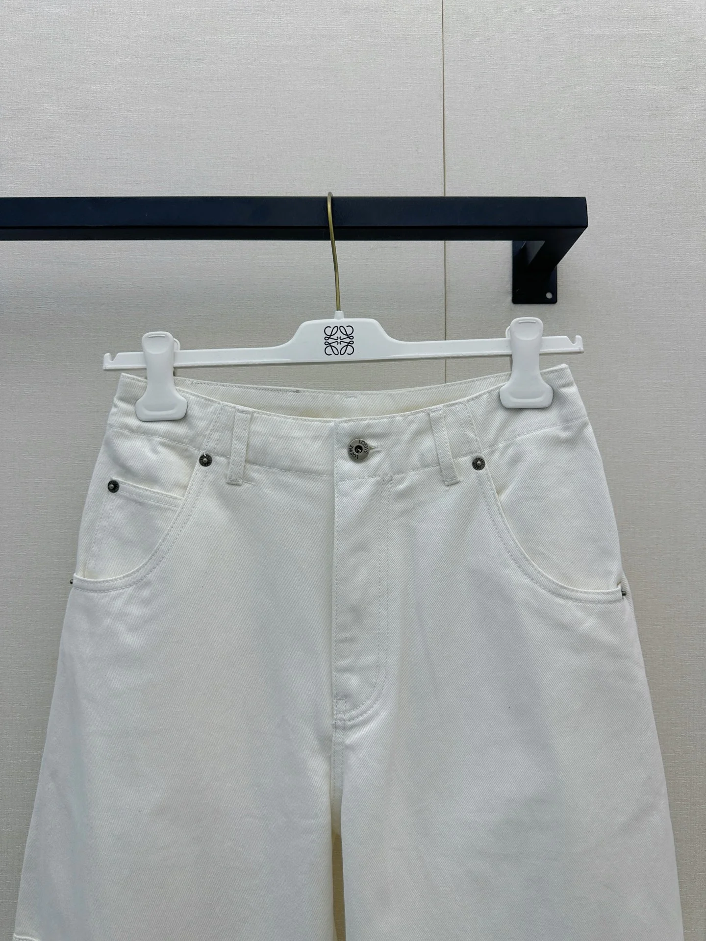 LOEWE Trousers Cotton White S-M-L B95202609063257 - Image 2