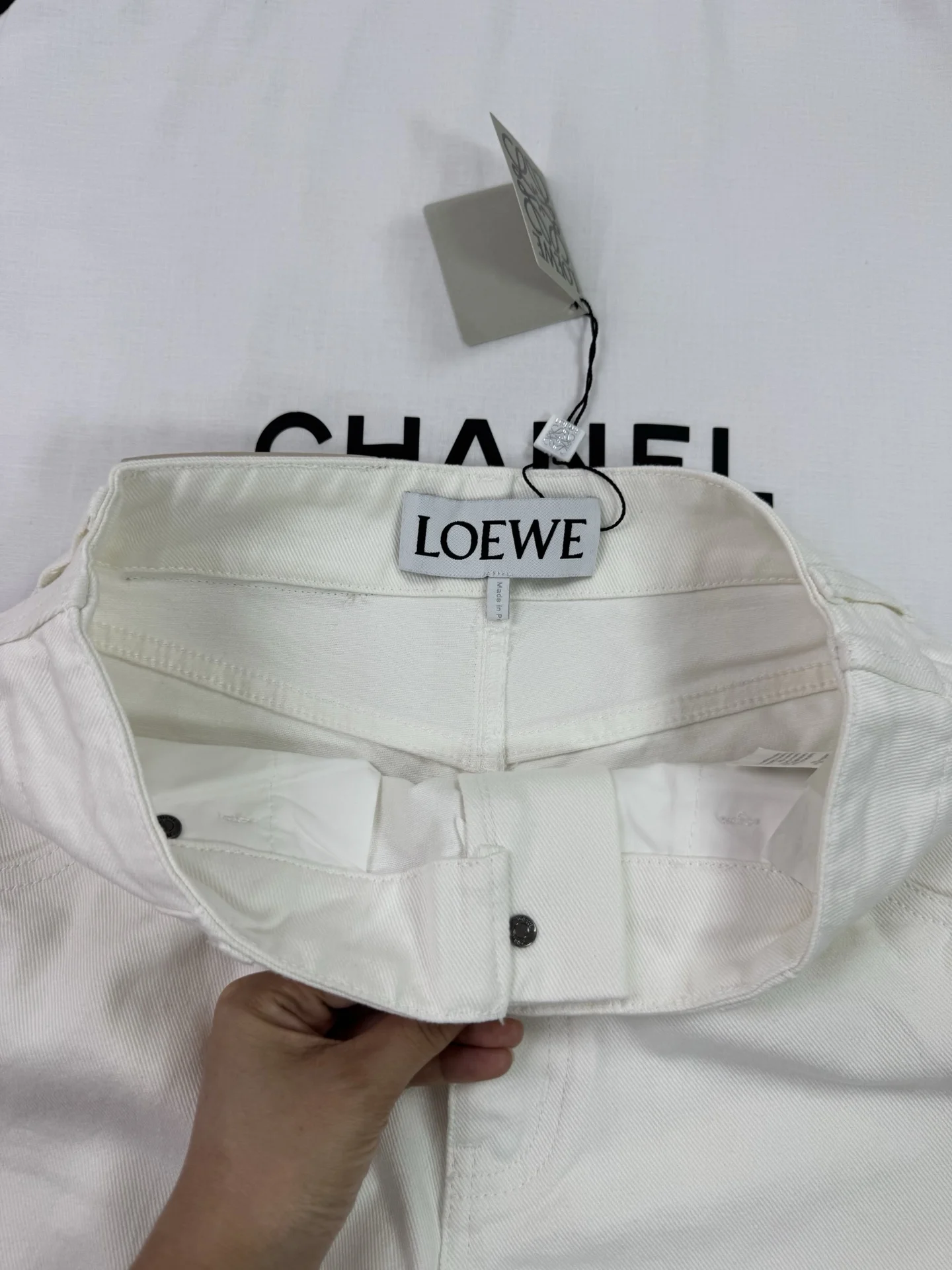 LOEWE Trousers White S-L C05202609063138 - Image 6