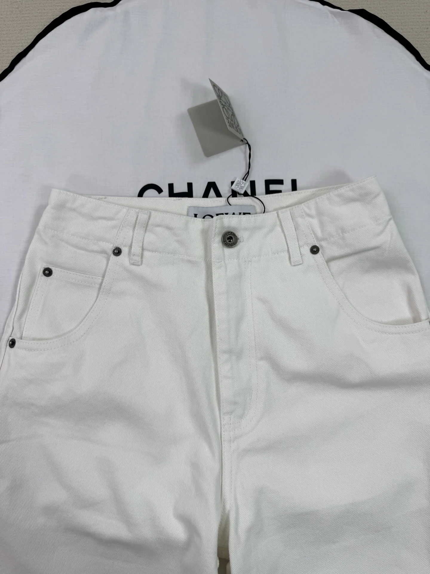 LOEWE Trousers White S-L C05202609063138 - Image 7