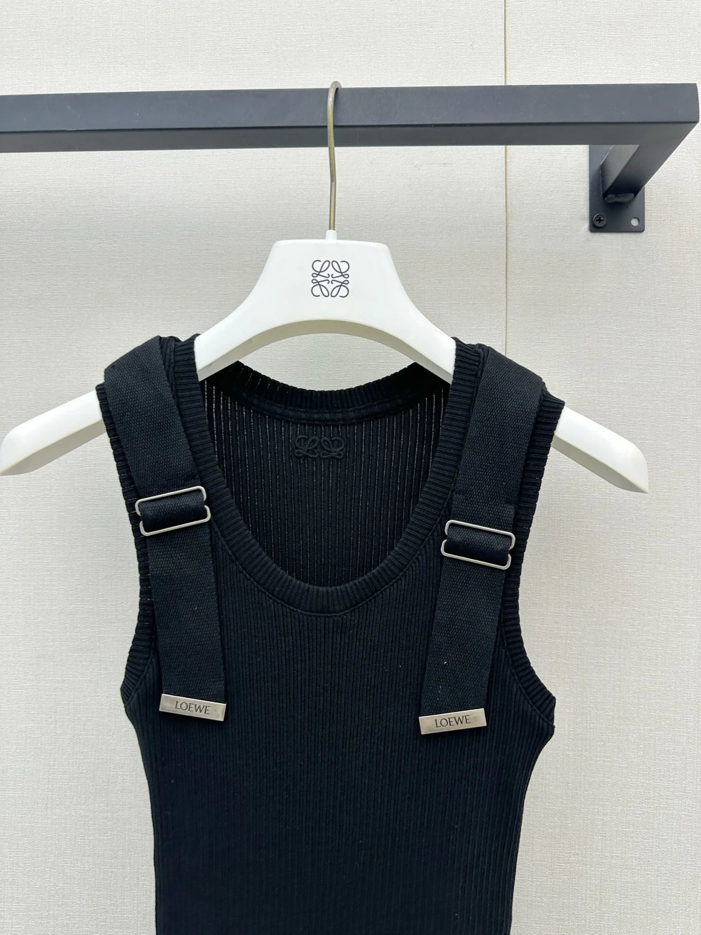 LOEWE Vests Cotton Elastane Black S_M_L B05202609061323 - Image 2