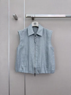 Alternative view of LOEWE Vests Grey S-L D25202609062693