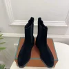 LORO PIANA Booties Calf Leather Black EU35-39 C80202609110215