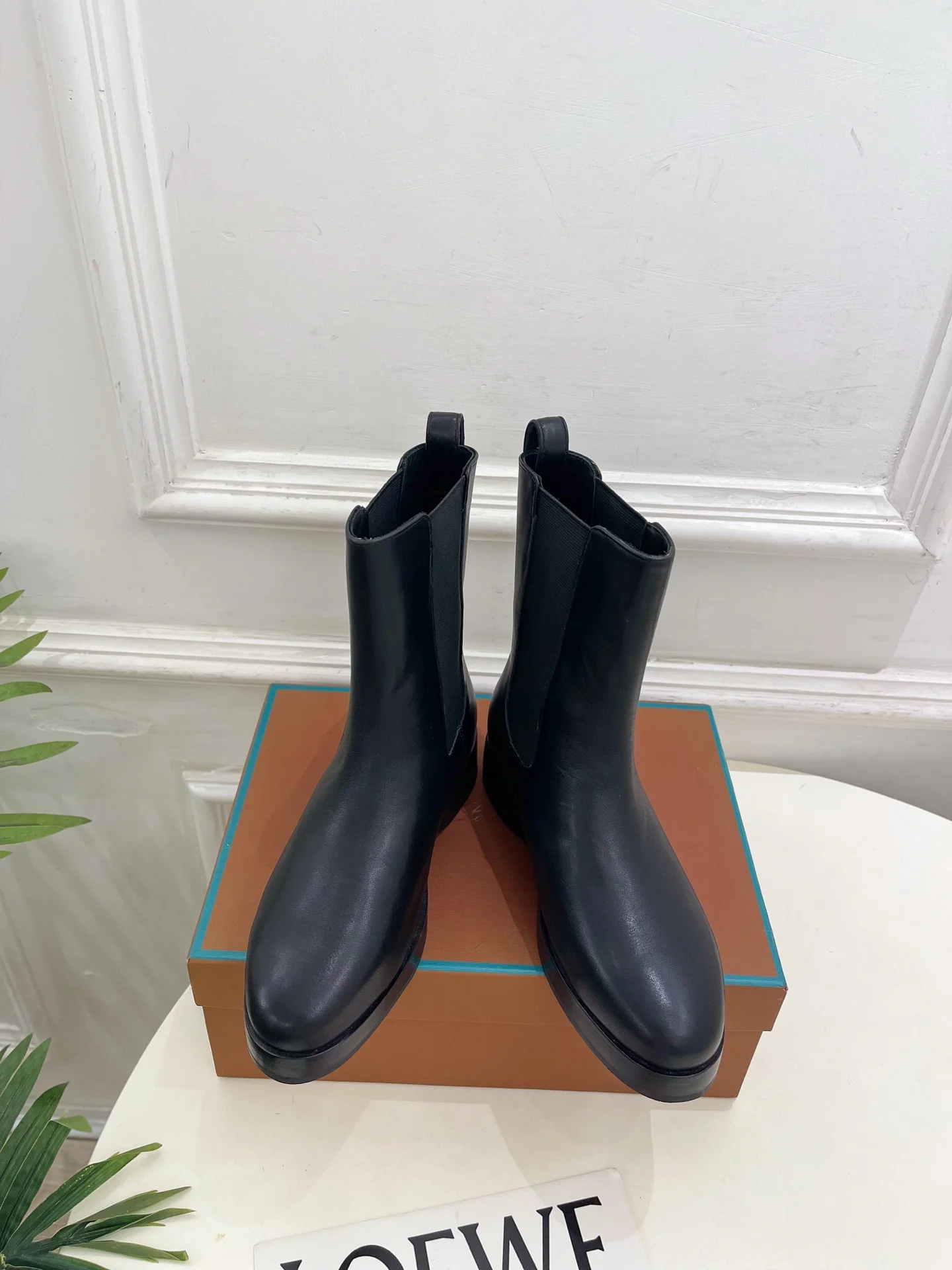 LORO PIANA Boots Calf Leather Black EU35-39 C80202609110212