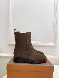 Alternative view of LORO PIANA Boots Calf Leather Brown-Black EU35-39 C80202609110214