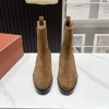 LORO PIANA Boots Calf Leather Brown-Black EU35-41 C90202609110667