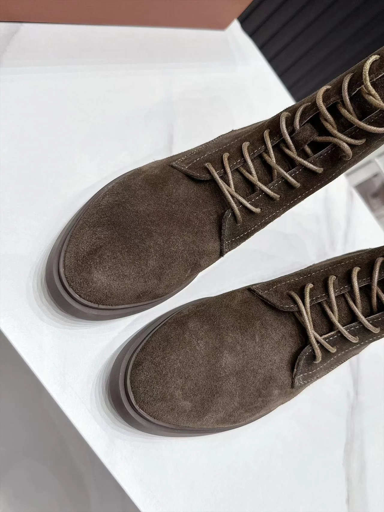 LORO PIANA Boots Calf Leather Brown EU35-41 C80202609110666 - Image 7
