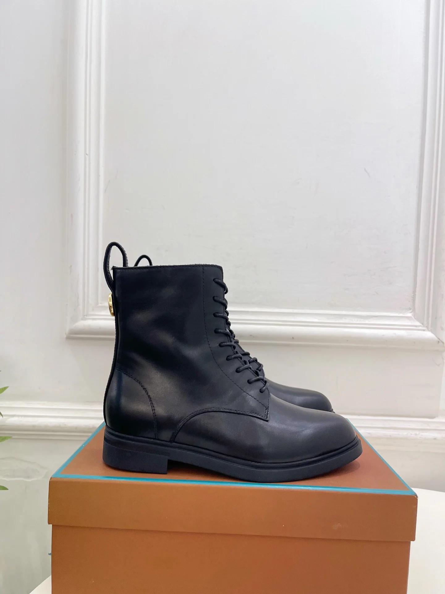 LORO PIANA Boots Calfskin Leather Black EU35-39 C60202609110208 - Image 2