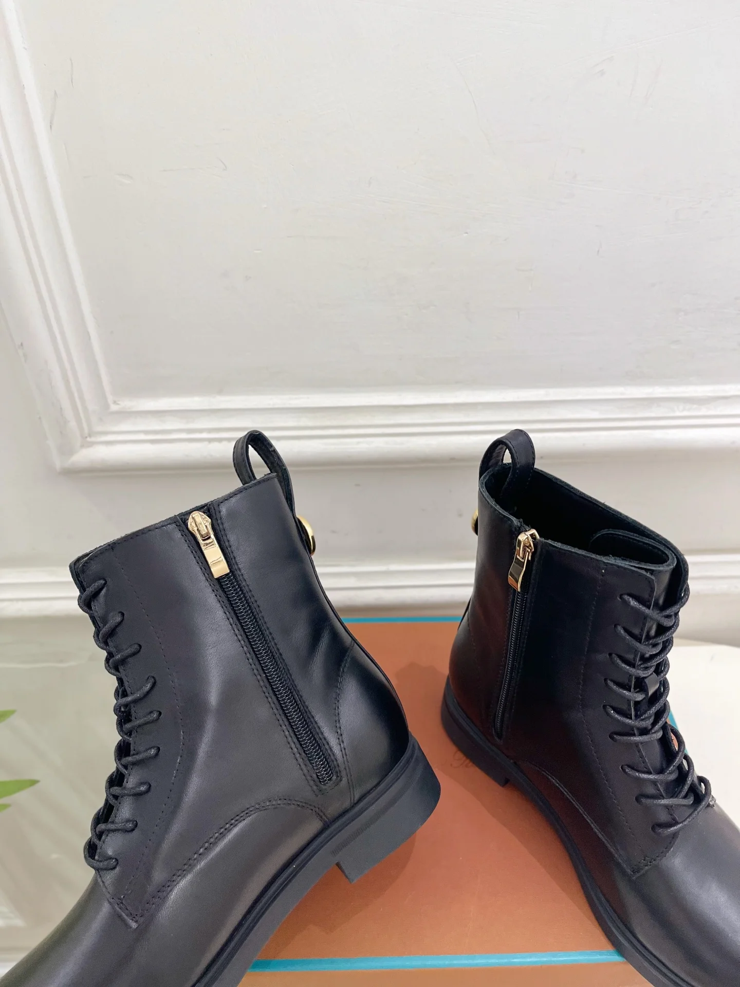 LORO PIANA Boots Calfskin Leather Black EU35-39 C60202609110208 - Image 8