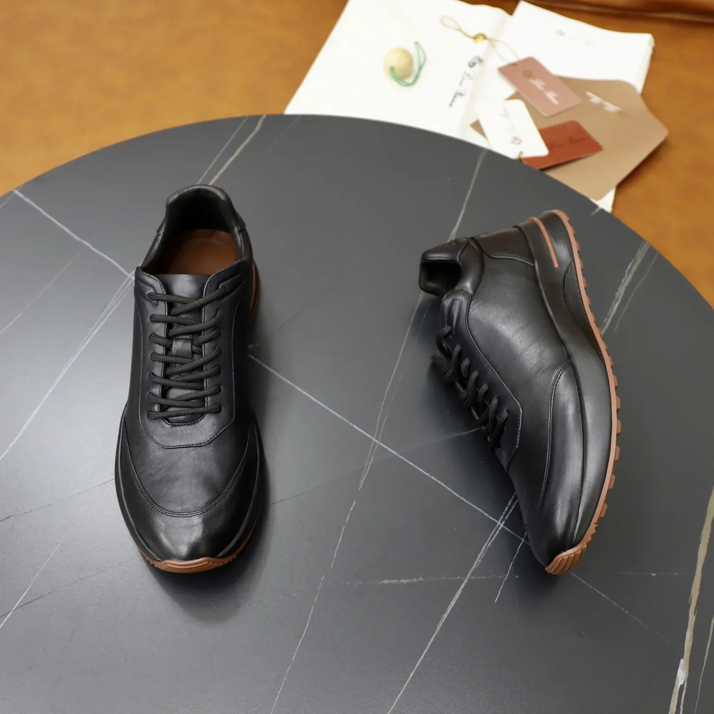 LORO PIANA Flats Black-Brown C10202609112014 - Image 6
