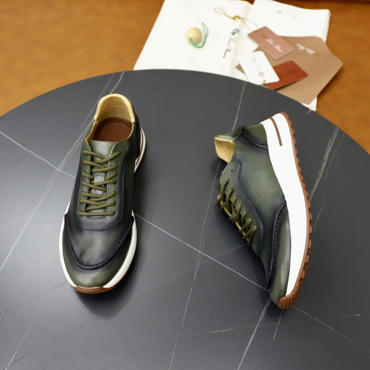 LORO PIANA Flats Green-White C10202609112012 - Image 6