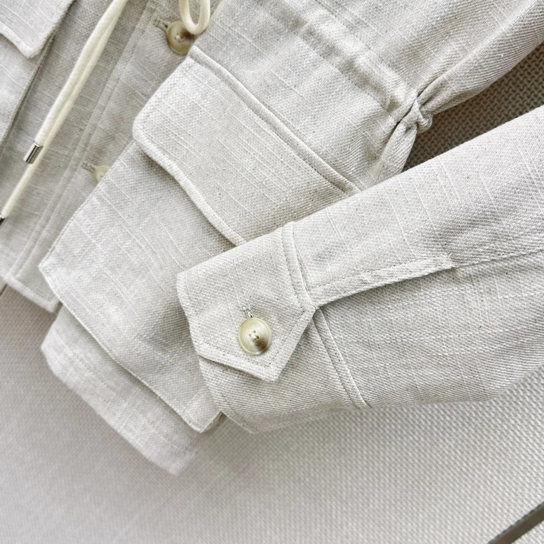 LORO PIANA Jackets Beige S-L C45202609060552 - Image 7
