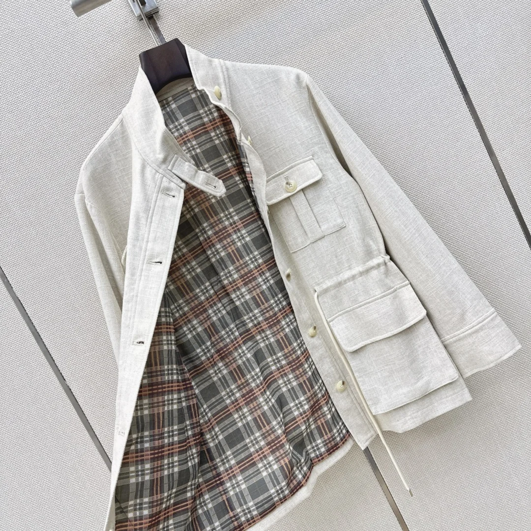 LORO PIANA Jackets Beige S-L C45202609060552 - Image 8