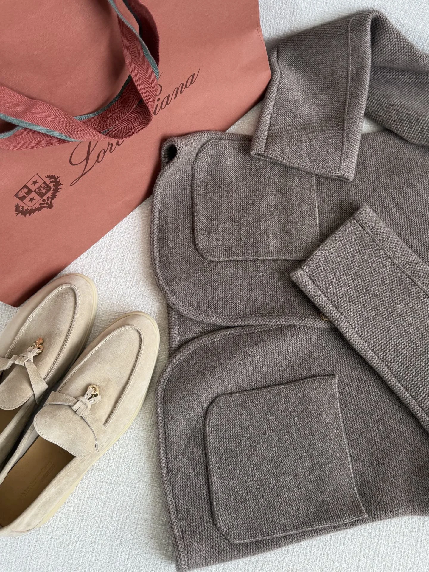 LORO PIANA Jackets Cashmere Blend Cream-Brown S-L G85202609060293 - Image 5
