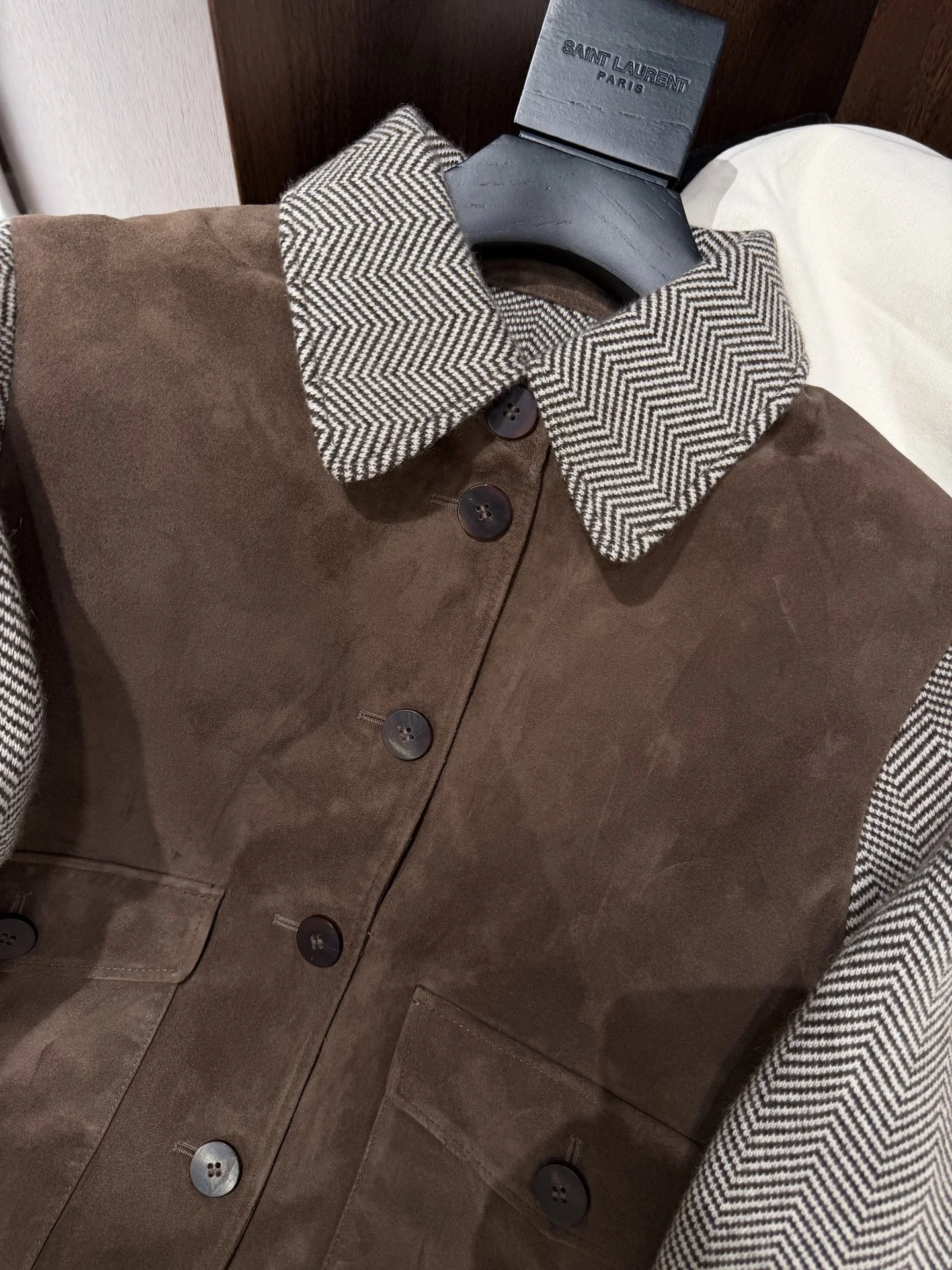 LORO PIANA Jackets Cashmere Suede Brown-Gray S-L A210202609063074 - Image 2