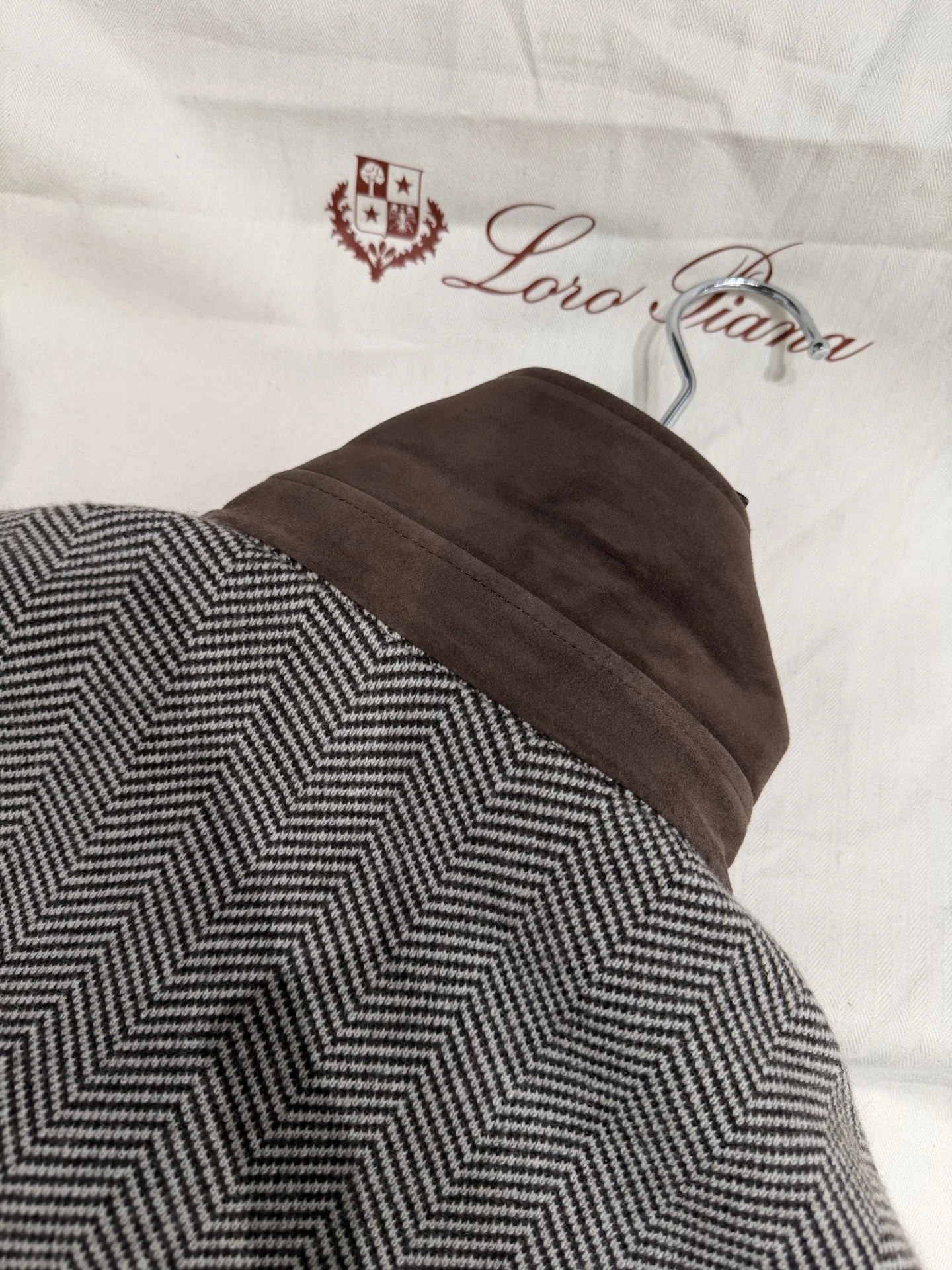 LORO PIANA Jackets Cashmere Suede Brown-Gray S-L A210202609063074 - Image 4