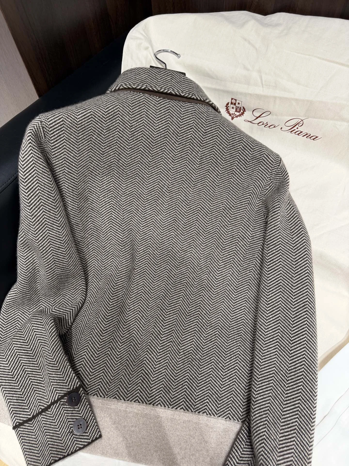 LORO PIANA Jackets Cashmere Suede Brown-Gray S-L A210202609063074 - Image 6