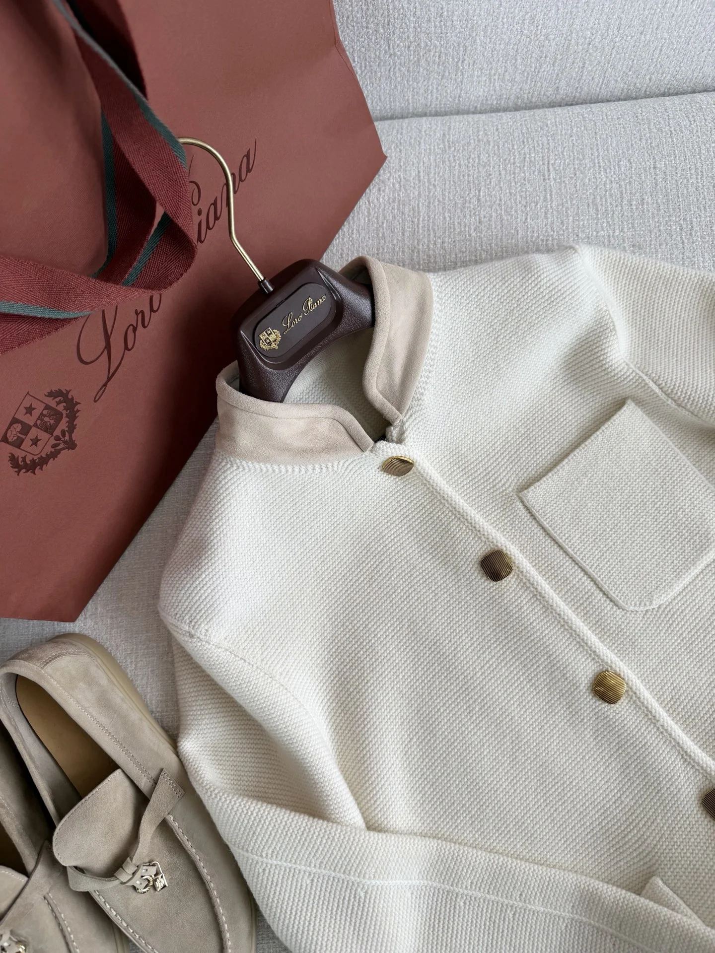 LORO PIANA Jackets Cream-Beige S-L G85202609060292 - Image 2