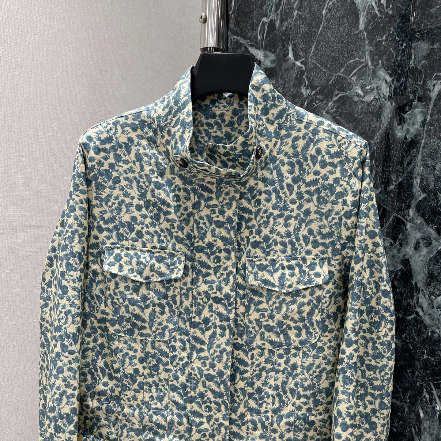 LORO PIANA Jackets Linen Beige-Blue S-L E20202609061638 - Image 3