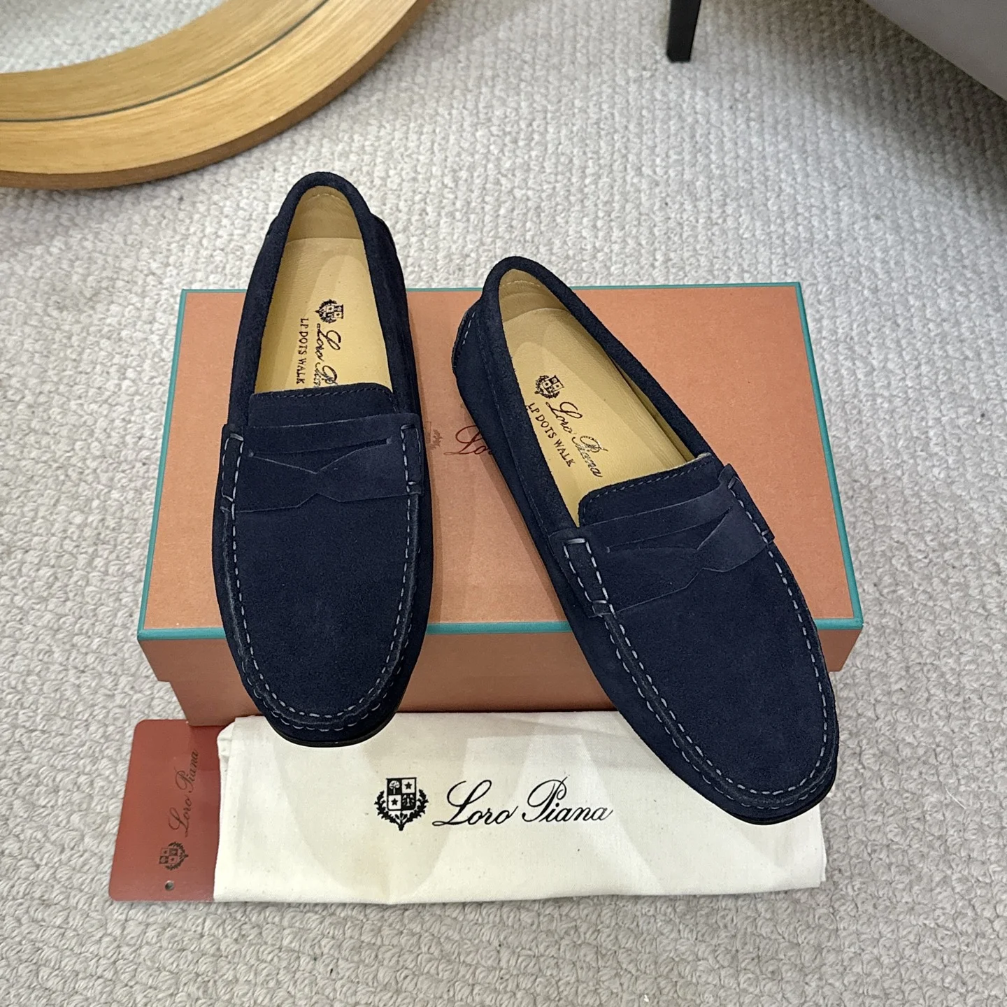 LORO PIANA Loafers Blue-White B00202609110142