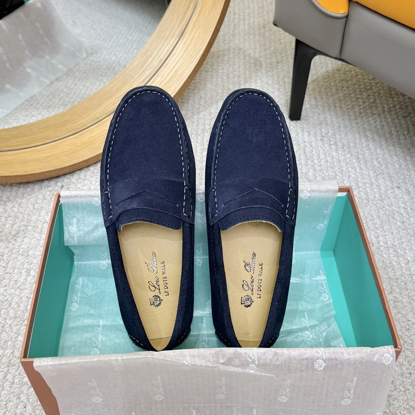 LORO PIANA Loafers Blue-White B00202609110142 - Image 2