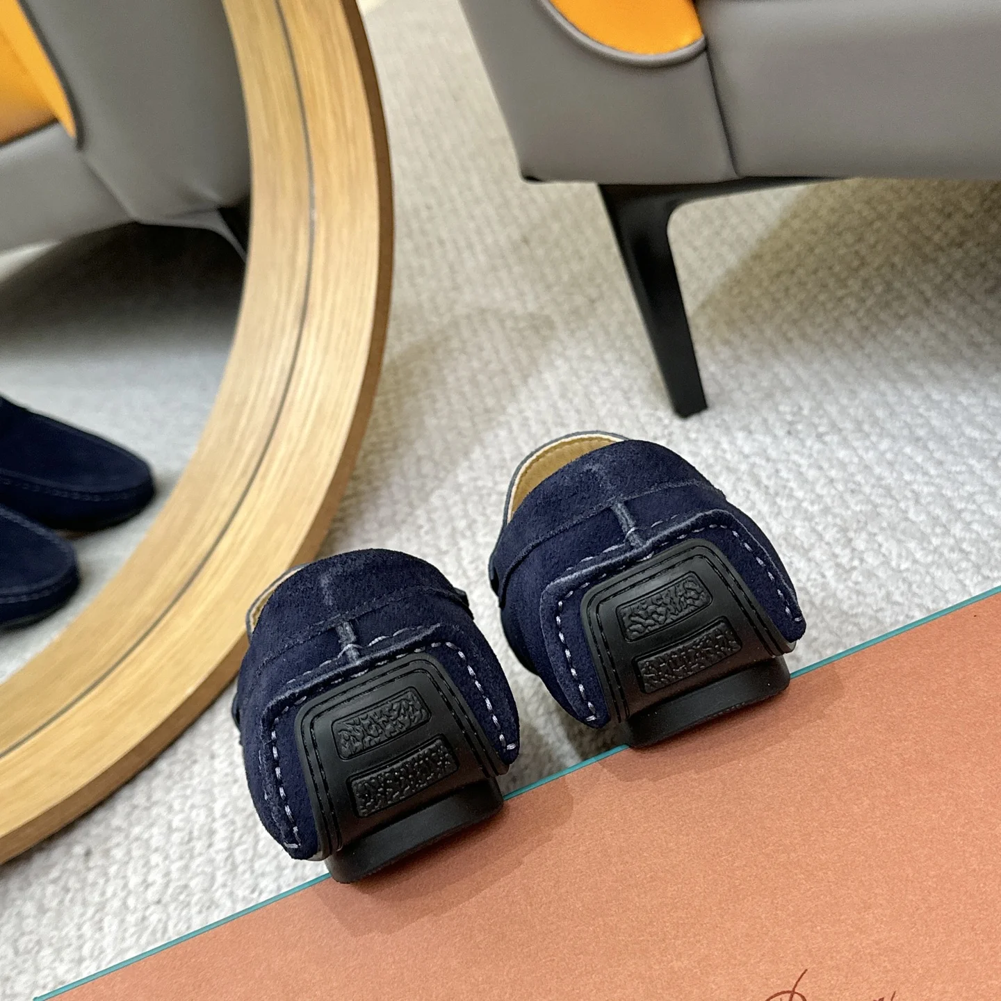 LORO PIANA Loafers Blue-White B00202609110142 - Image 9