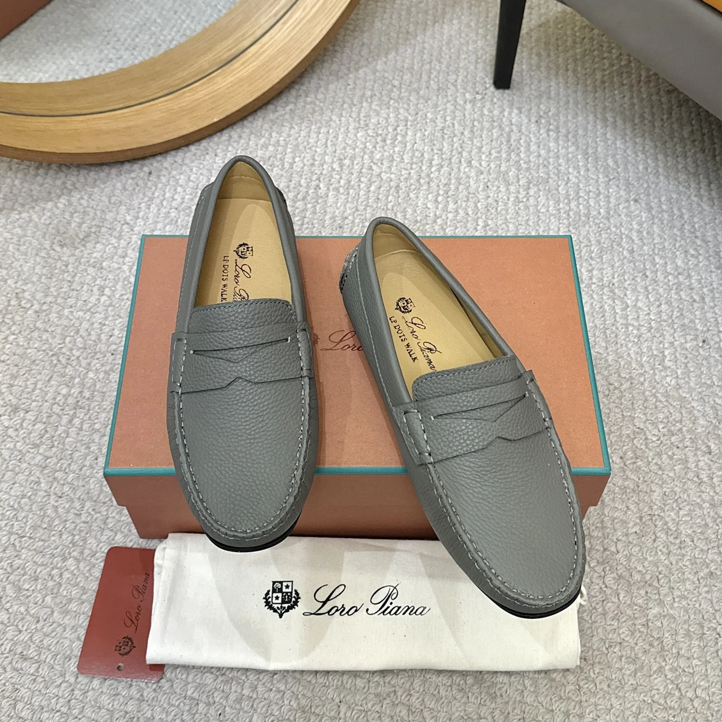 LORO PIANA Loafers Gray B00202609110140