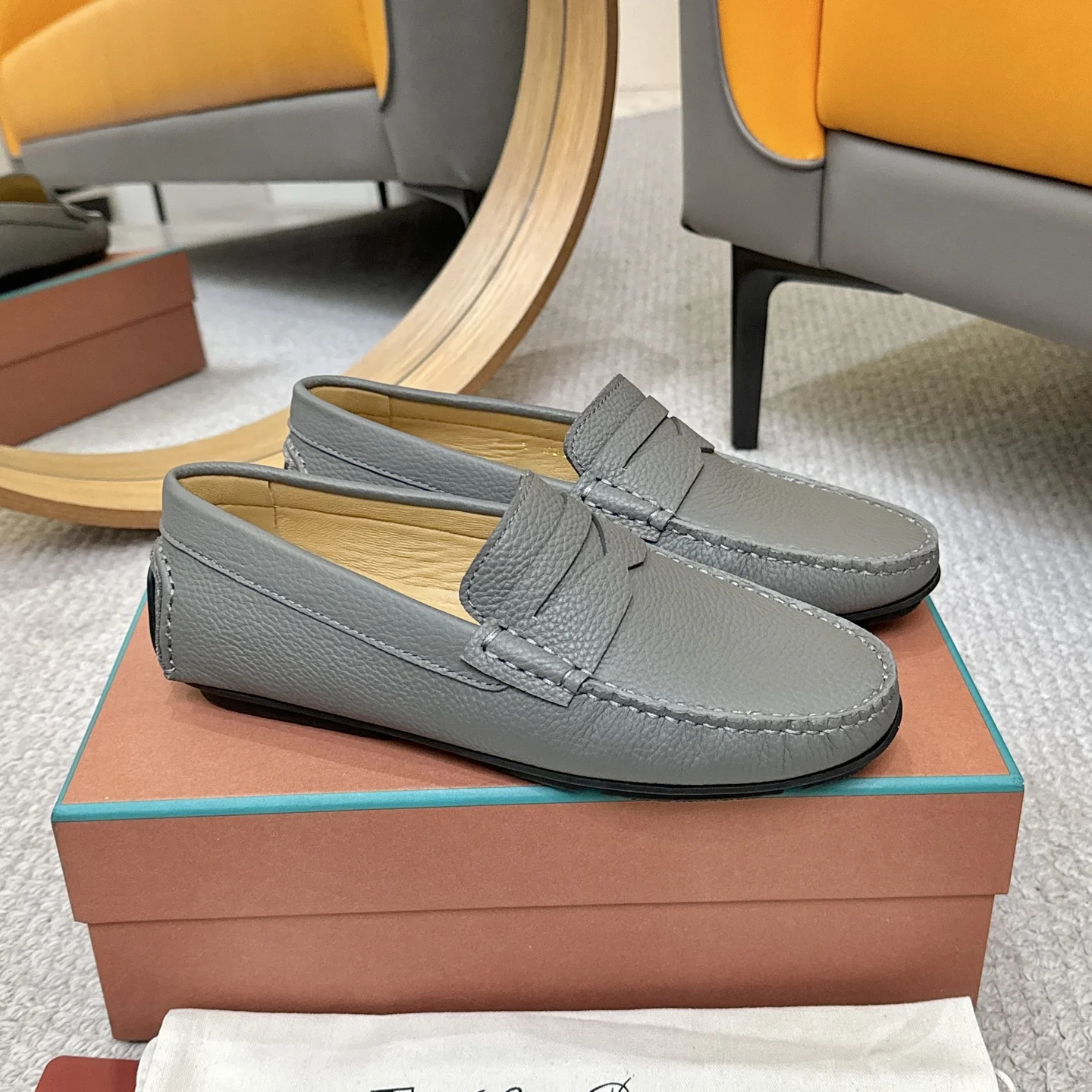 LORO PIANA Loafers Gray B00202609110140 - Image 3