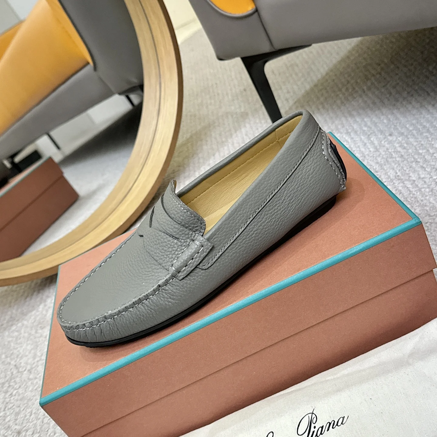 LORO PIANA Loafers Gray B00202609110140 - Image 6