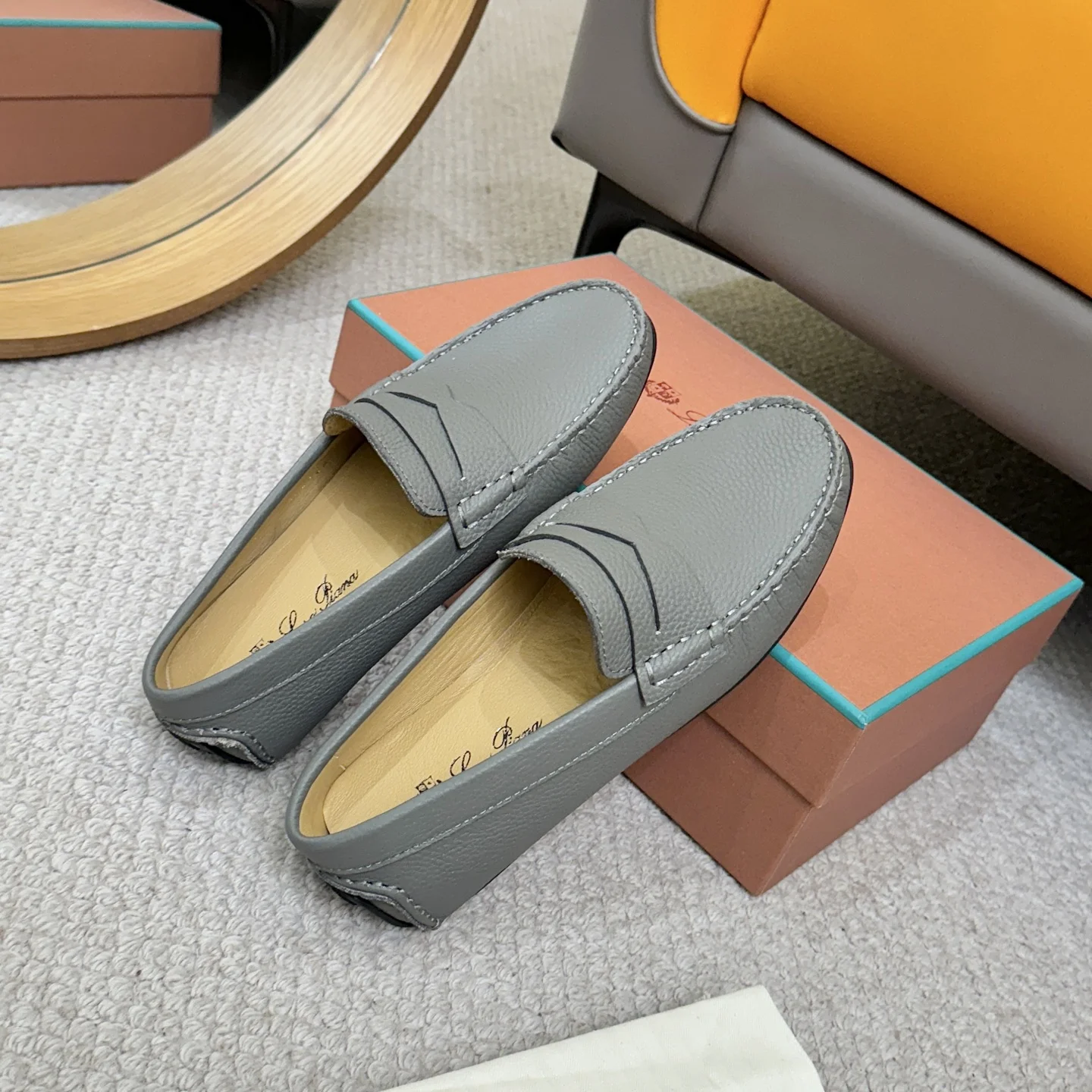 LORO PIANA Loafers Gray B00202609110140 - Image 8