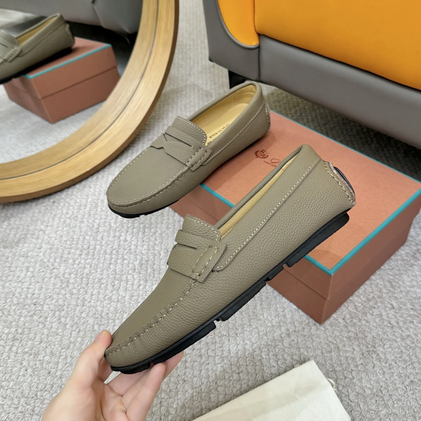 LORO PIANA Loafers Taupe B00202609110139 - Image 4