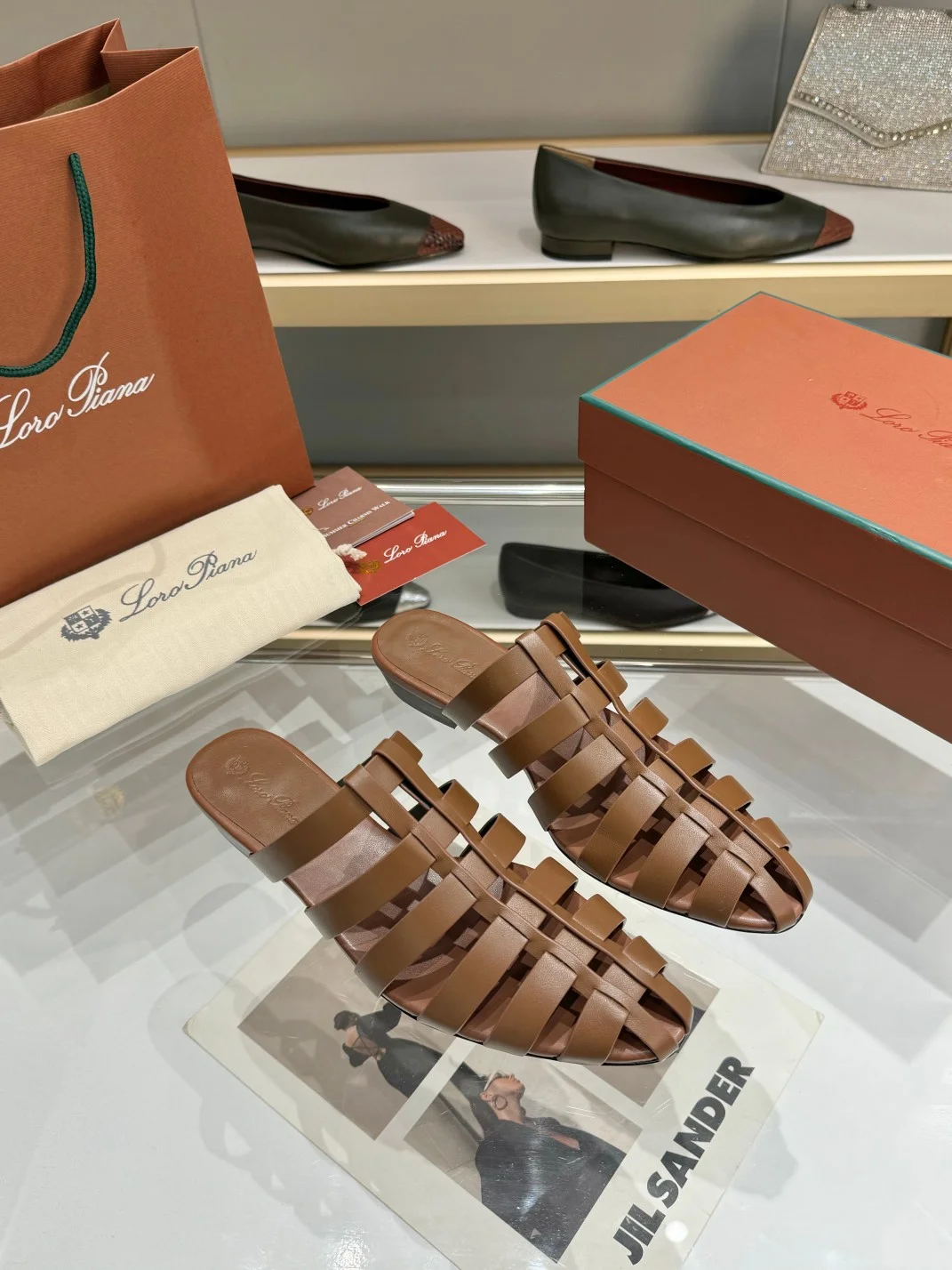 LORO PIANA Mules Brown B50202609111325