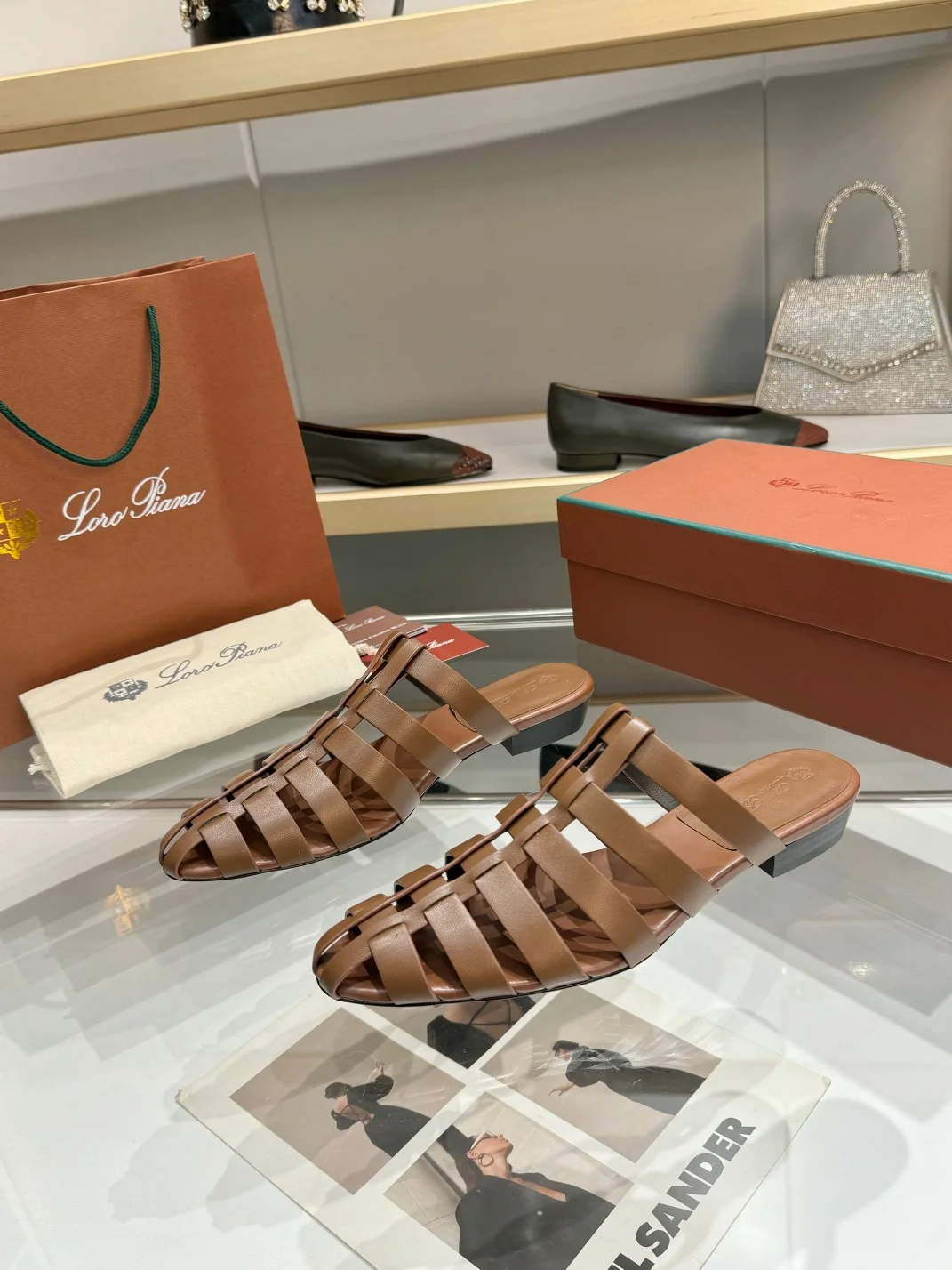 LORO PIANA Mules Brown B50202609111325 - Image 2