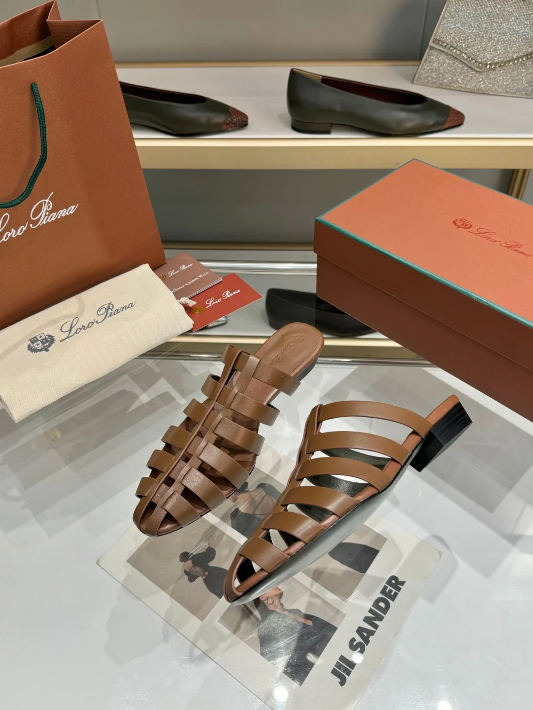 LORO PIANA Mules Brown B50202609111325 - Image 3