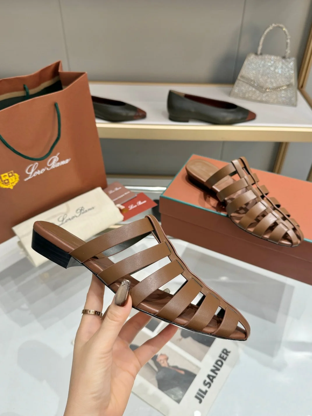 LORO PIANA Mules Brown B50202609111325 - Image 4