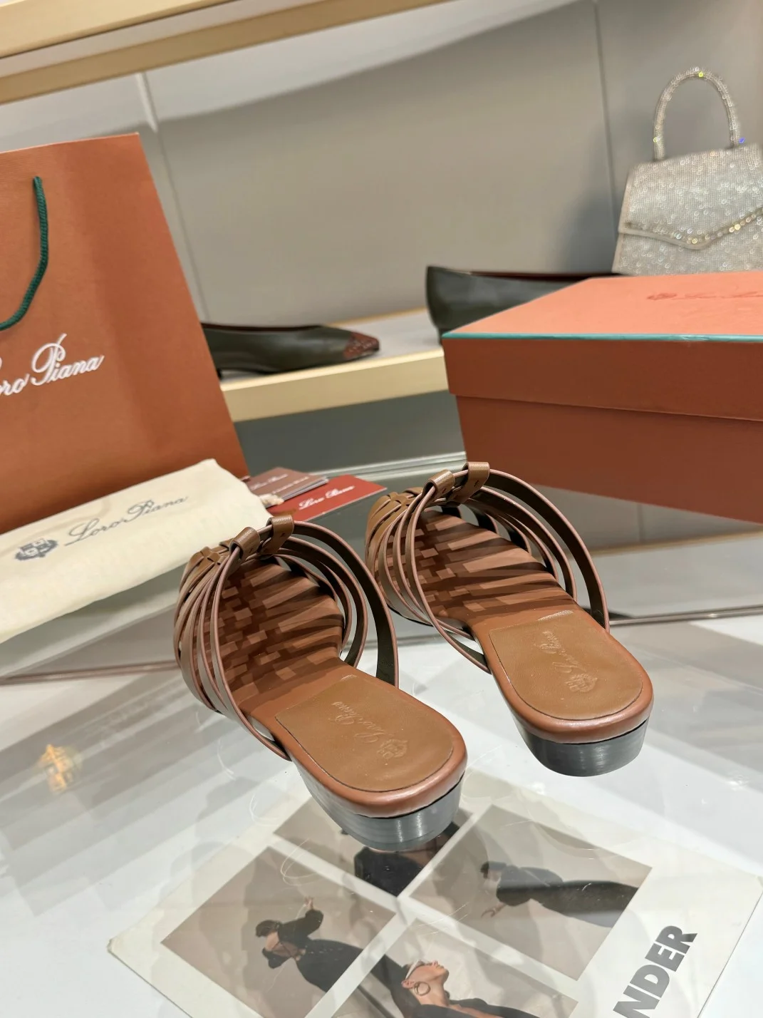 LORO PIANA Mules Brown B50202609111325 - Image 8