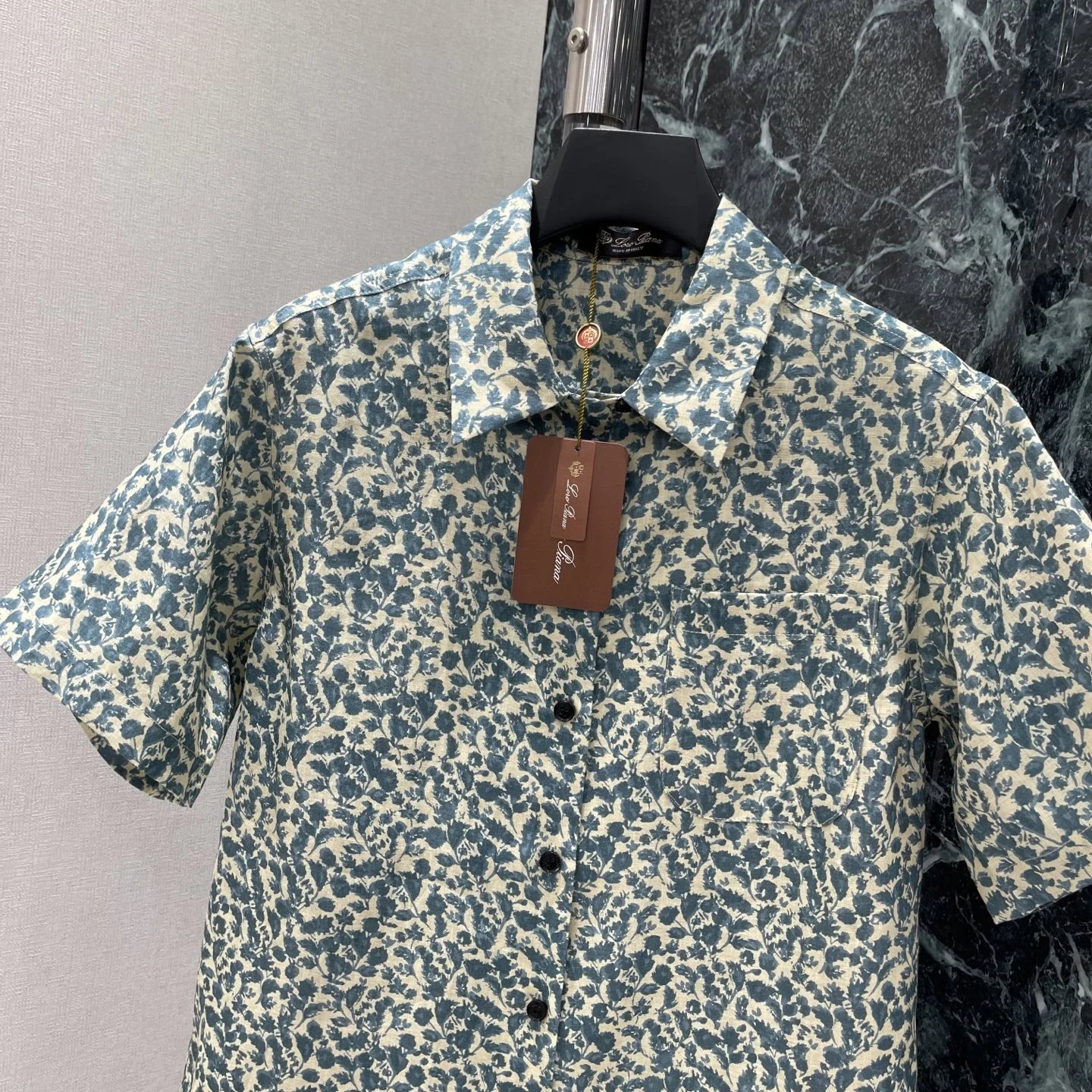 LORO PIANA Shirts Cream-Blue S-L C30202609061639 - Image 2