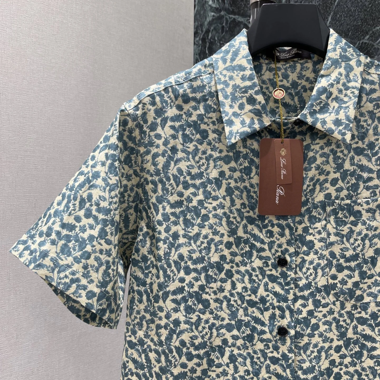 LORO PIANA Shirts Cream-Blue S-L C30202609061639 - Image 3