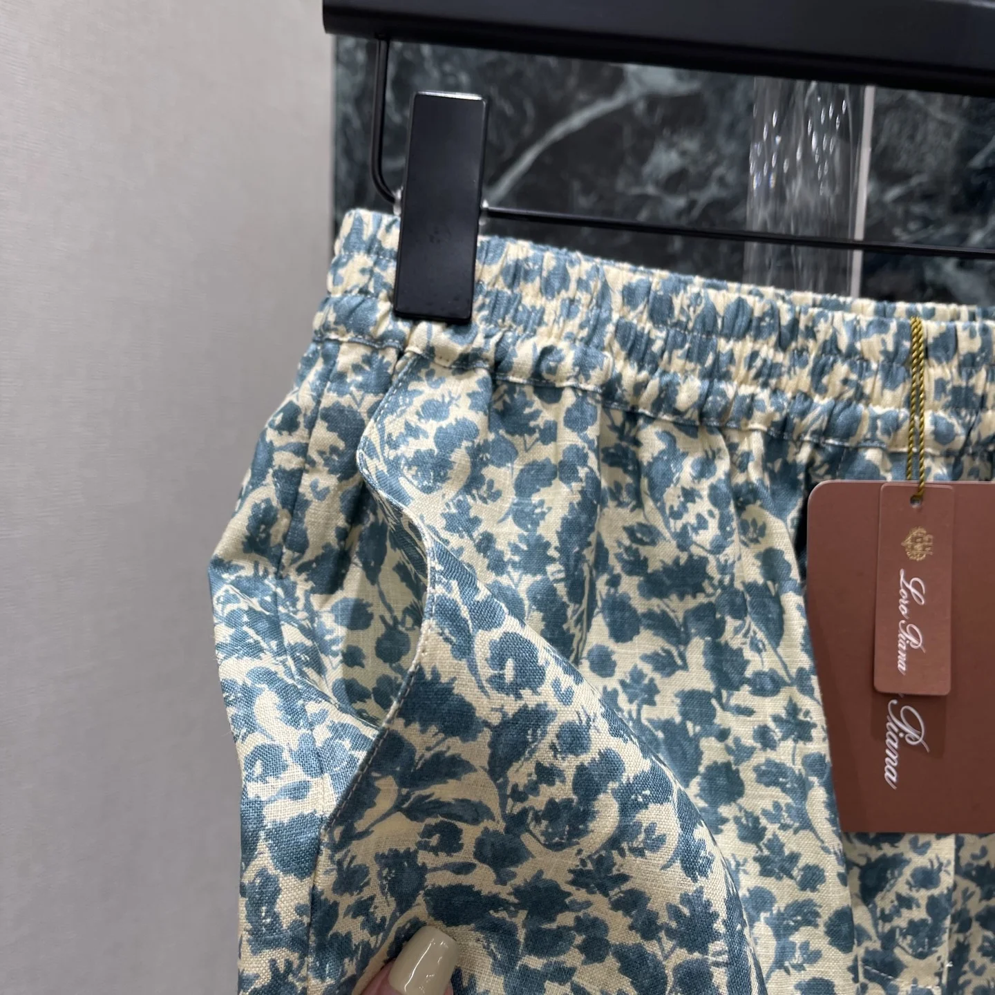 LORO PIANA Shorts Cream-Blue S-L B70202609061637 - Image 4