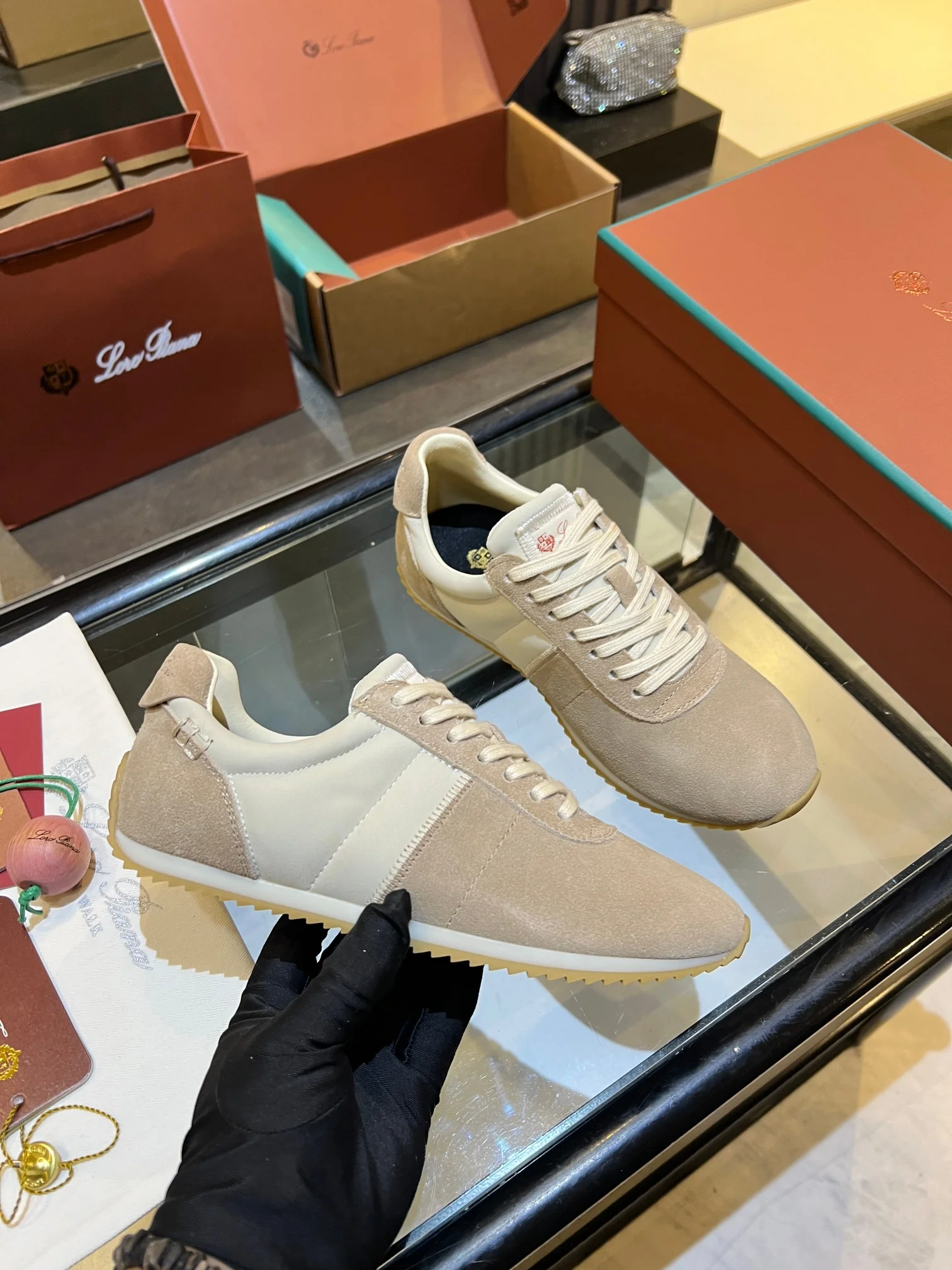 LORO PIANA Sneakers Beige-Cream B40202609111844