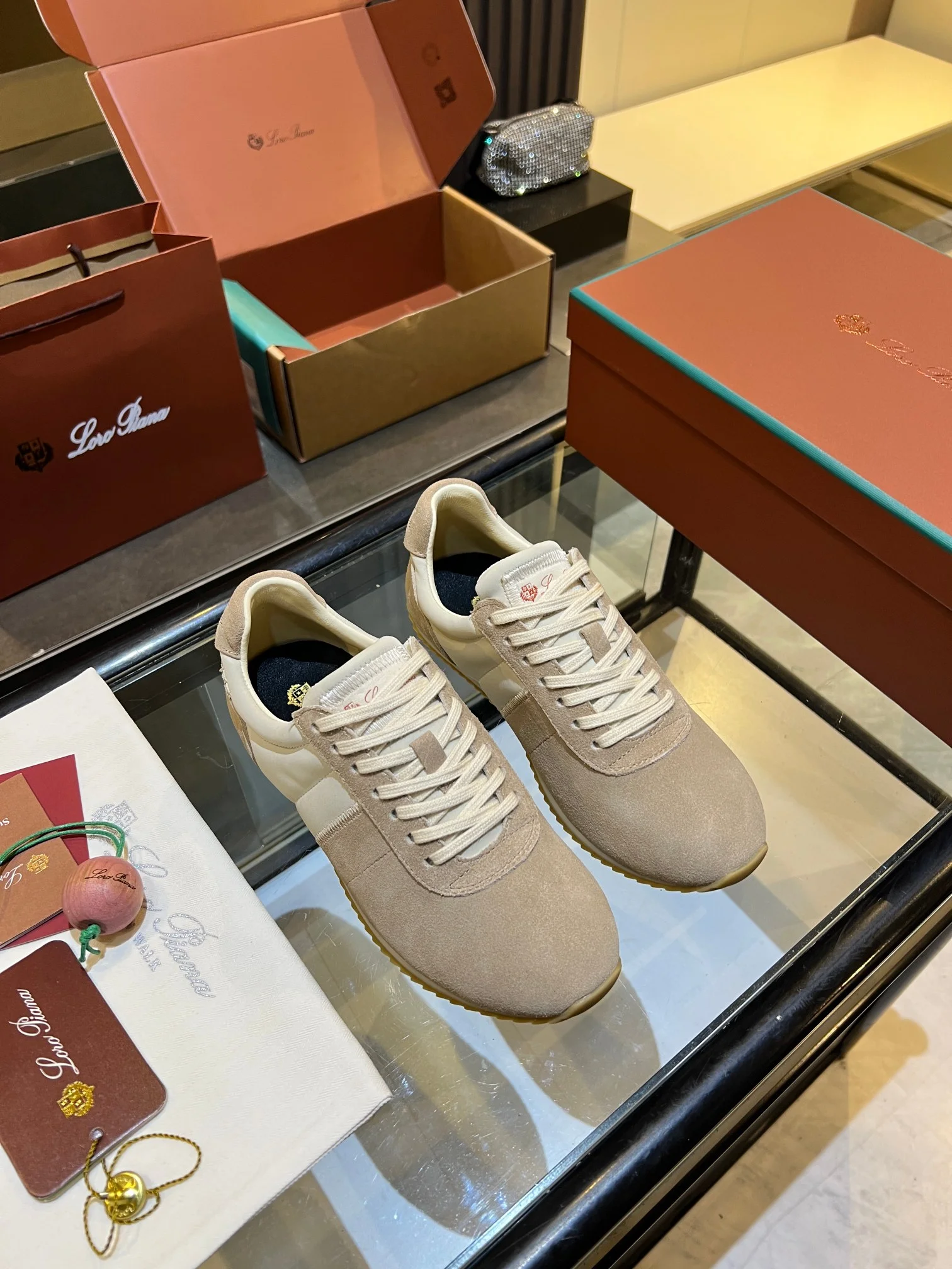 LORO PIANA Sneakers Beige-Cream B40202609111844 - Image 13