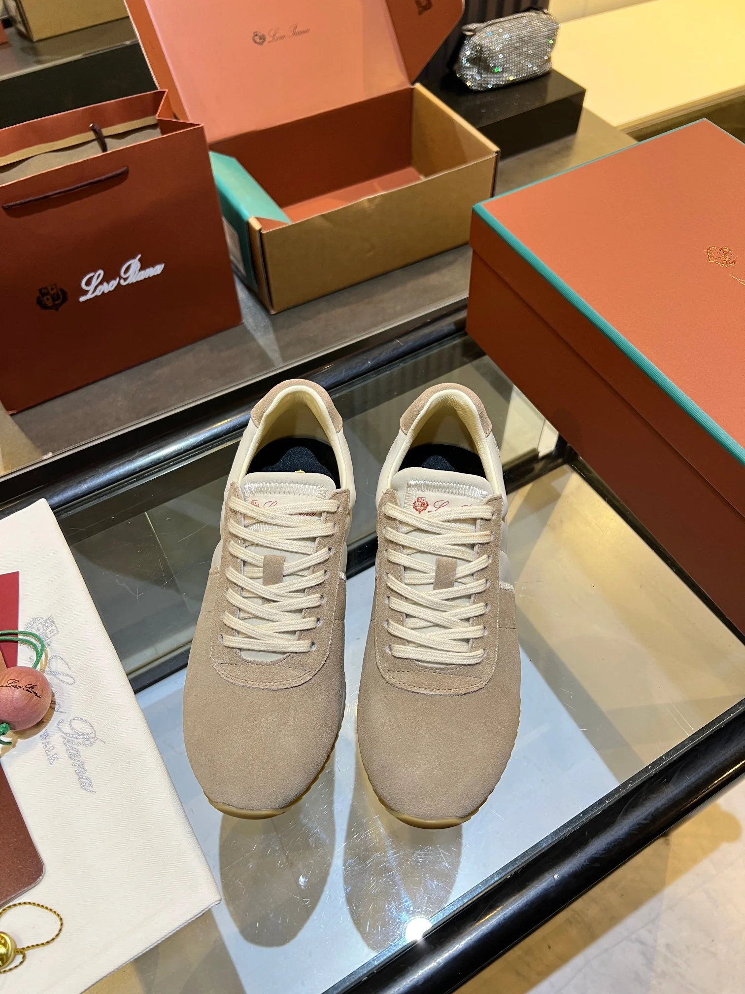 LORO PIANA Sneakers Beige-Cream B40202609111844 - Image 14