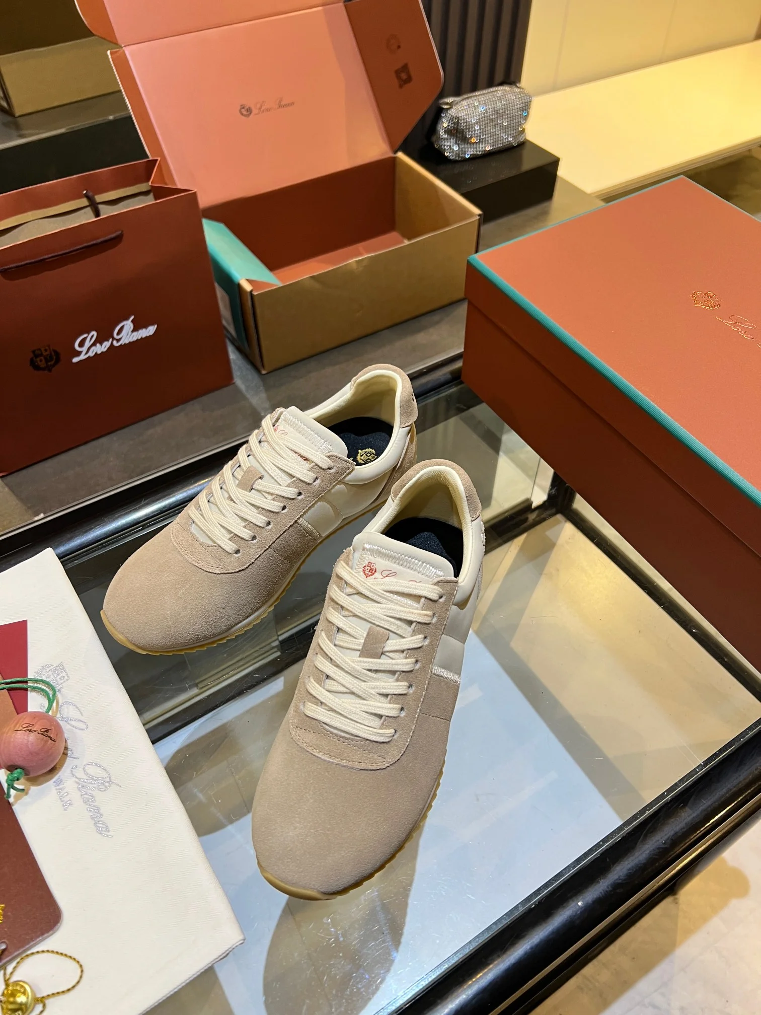 LORO PIANA Sneakers Beige-Cream B40202609111844 - Image 15