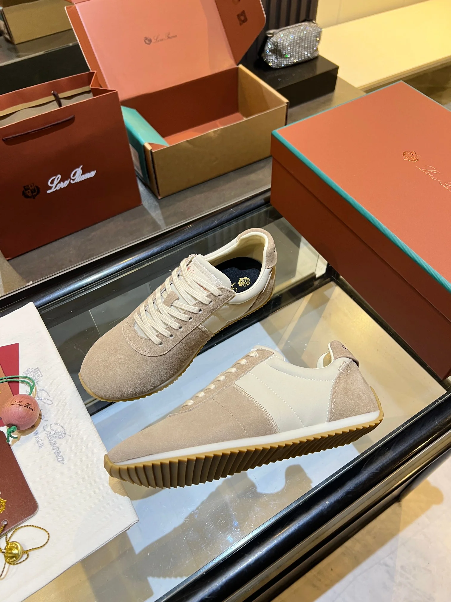 LORO PIANA Sneakers Beige-Cream B40202609111844 - Image 3