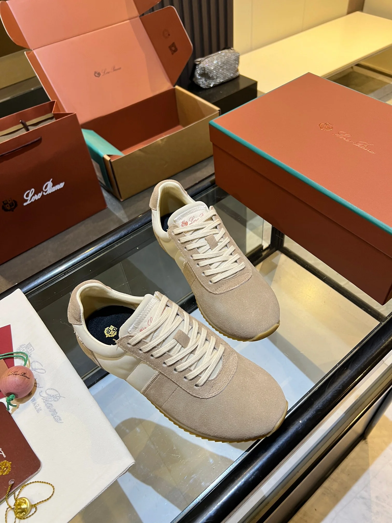 LORO PIANA Sneakers Beige-Cream B40202609111844 - Image 4