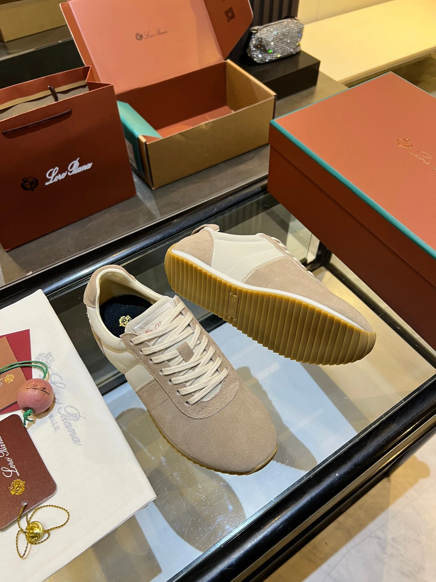 LORO PIANA Sneakers Beige-Cream B40202609111844 - Image 5