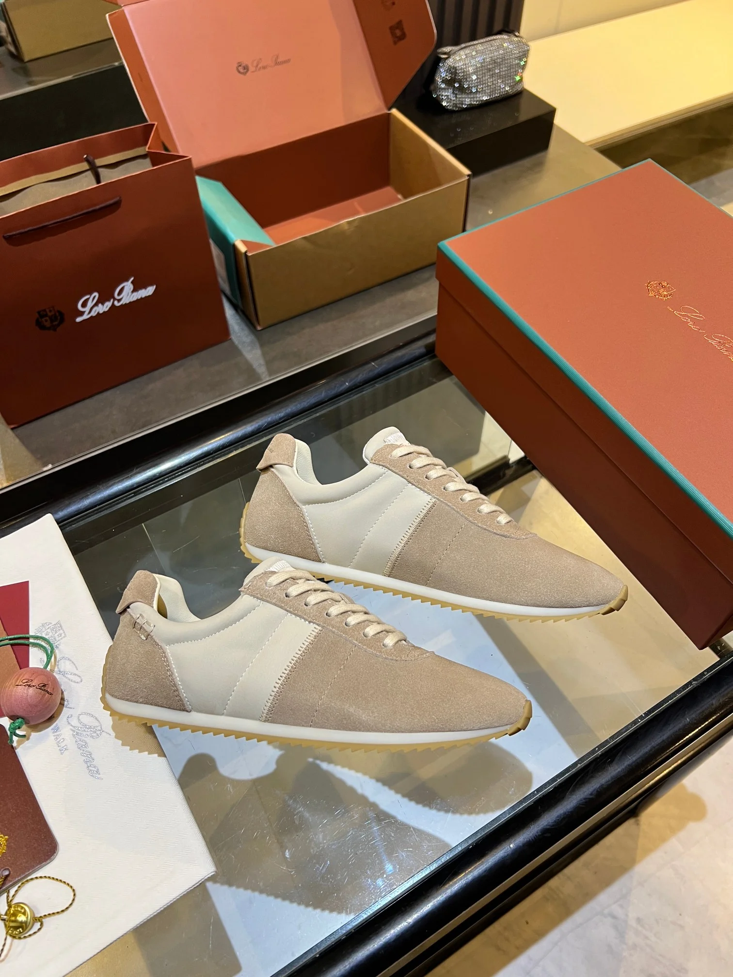 LORO PIANA Sneakers Beige-Cream B40202609111844 - Image 6