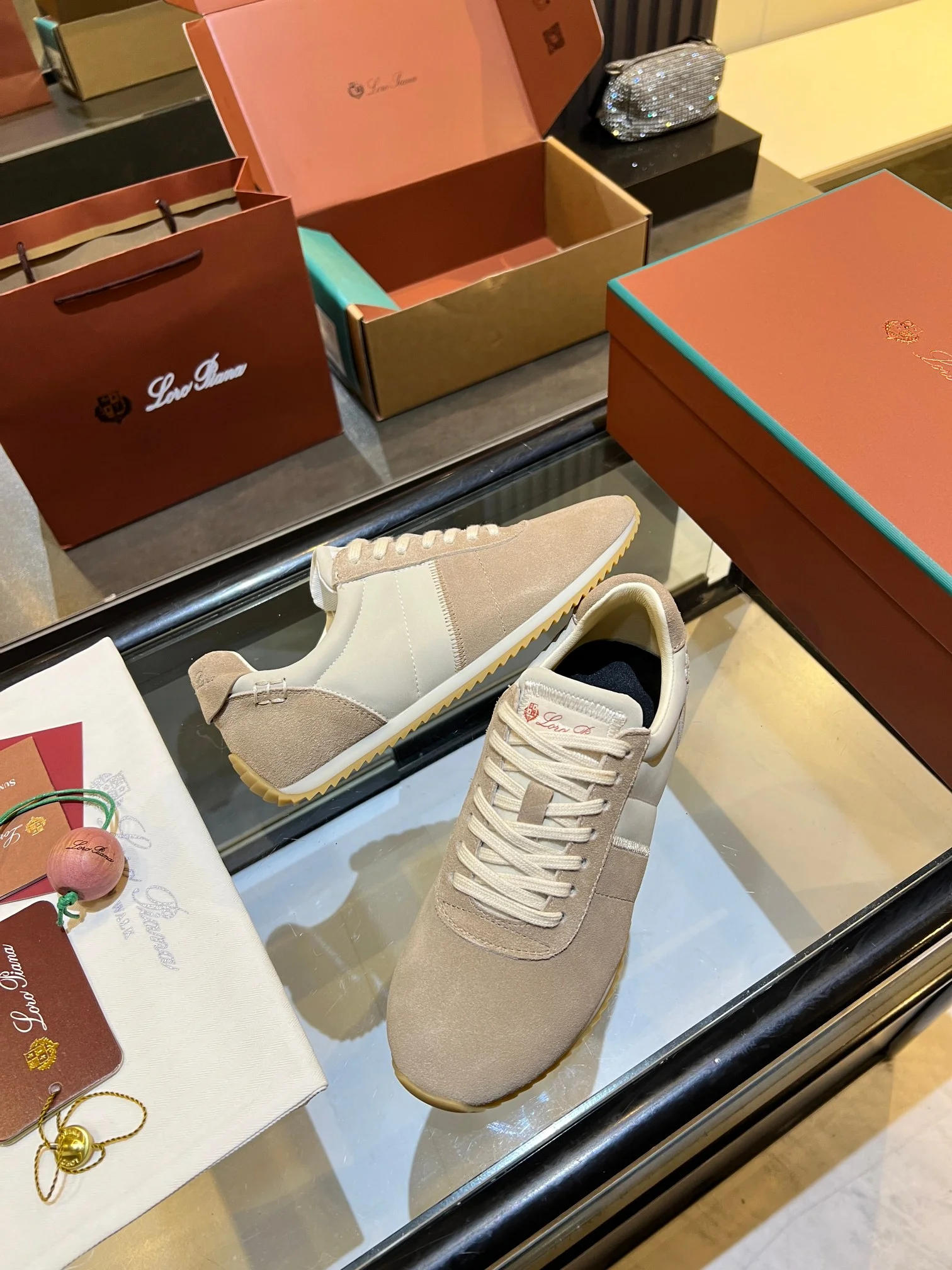 LORO PIANA Sneakers Beige-Cream B40202609111844 - Image 7