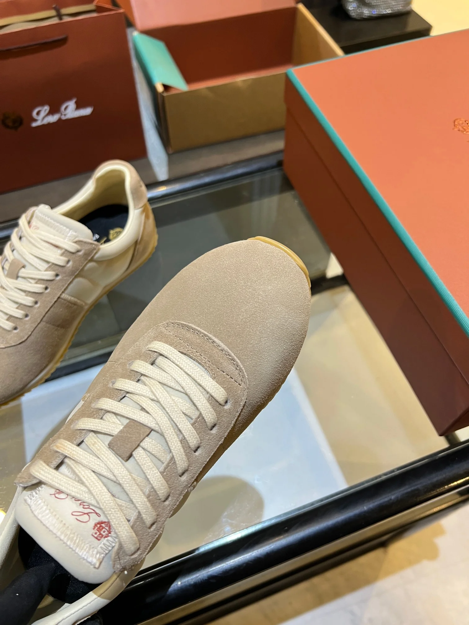 LORO PIANA Sneakers Beige-Cream B40202609111844 - Image 8