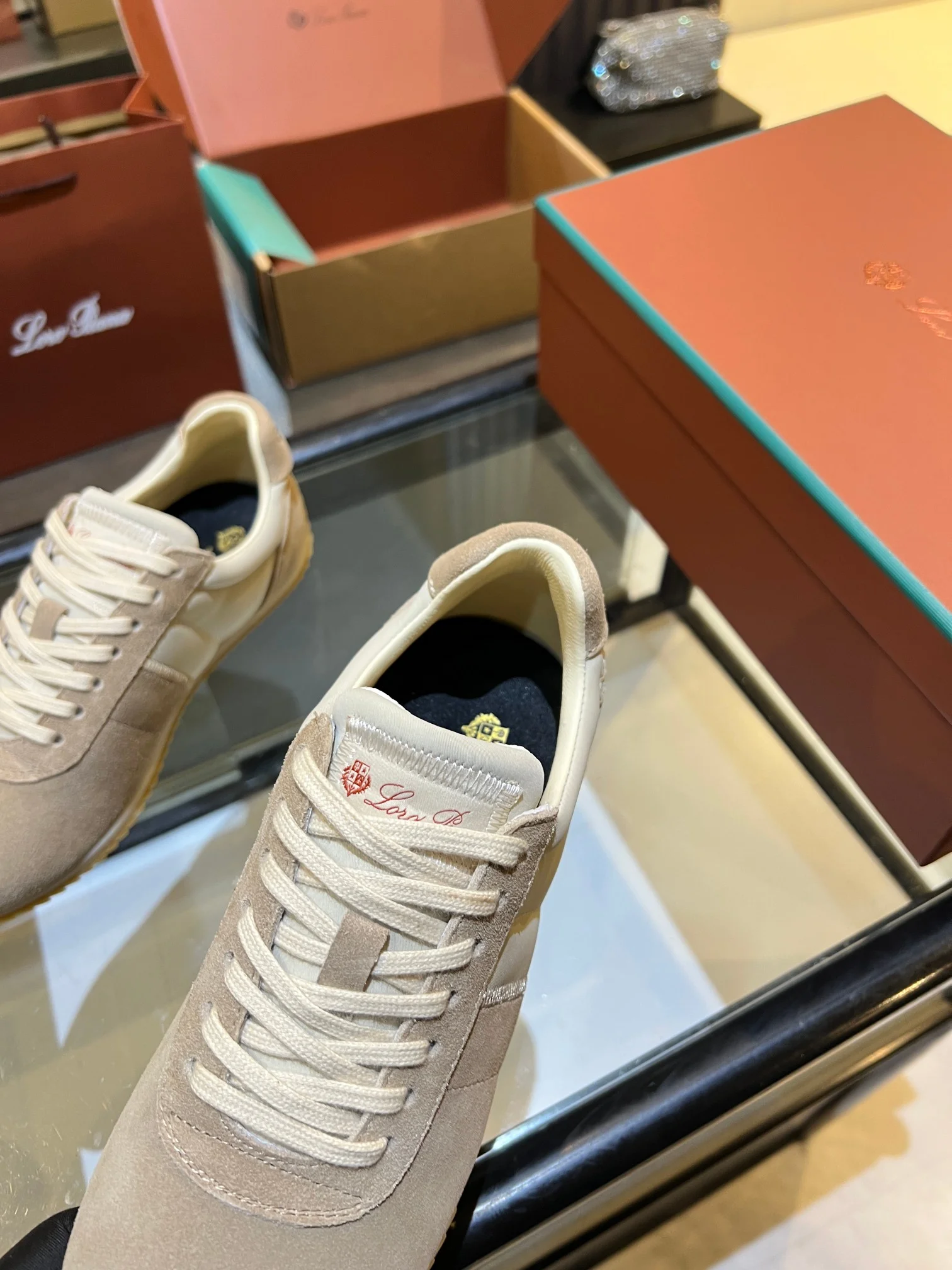 LORO PIANA Sneakers Beige-Cream B40202609111844 - Image 9